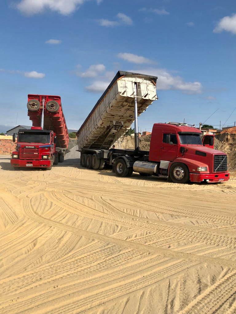 taubeer areia pedra terraplenagem disk entulho cacamba em sorocaba